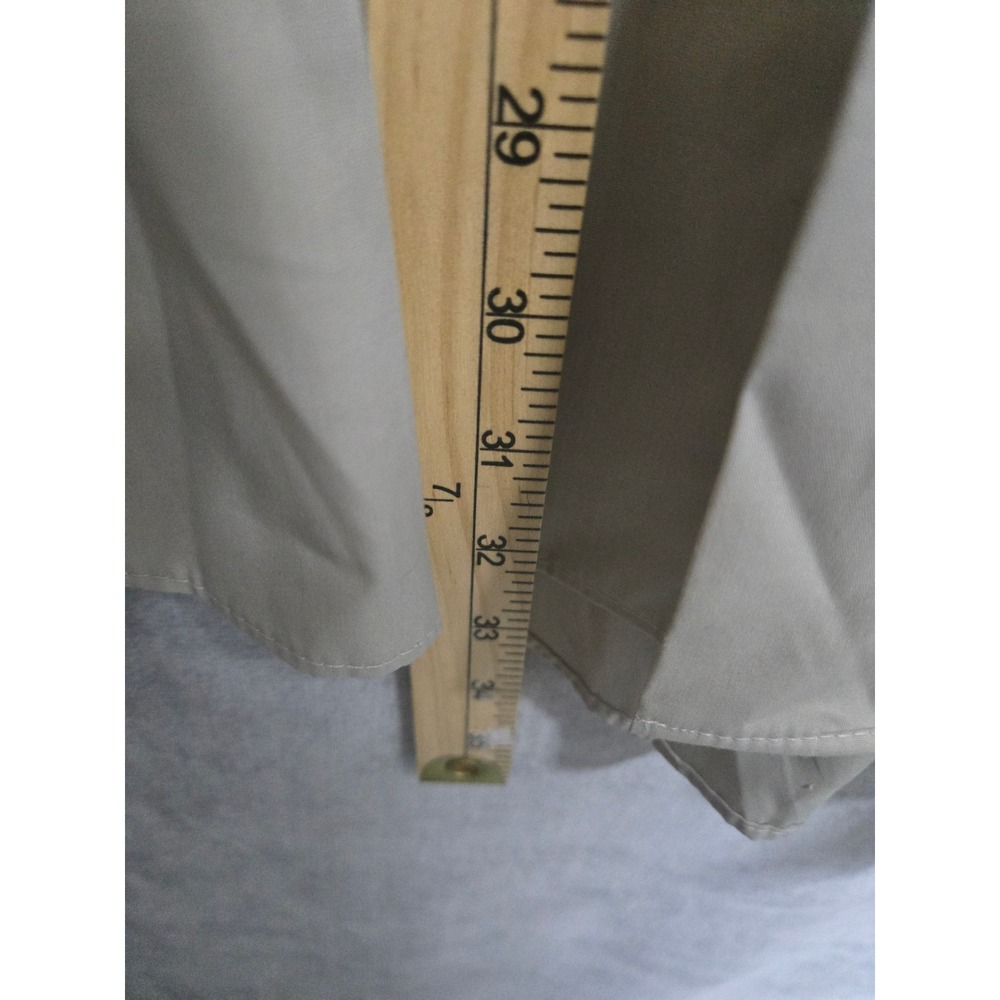 Van Heusen Mens Tan Easy Care Long Sleeve Button Down Dress Shirt 18 34/35 XXL - Picture 4 of 5